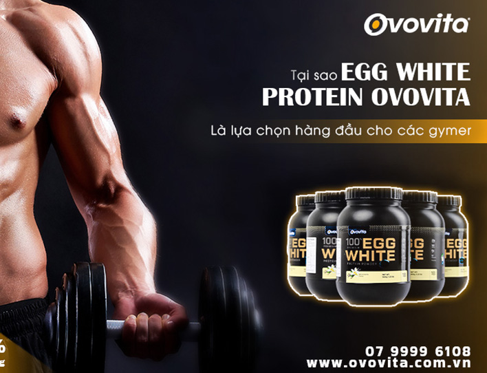 Egg White Protein Ovovita, lựa chọn vàng trong làng tăng cơ?